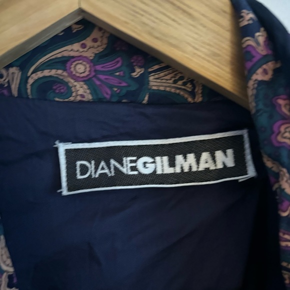 VINTAGE| Diane Gilman 100% silk jacket/blazer | size medium - Picture 5 of 8